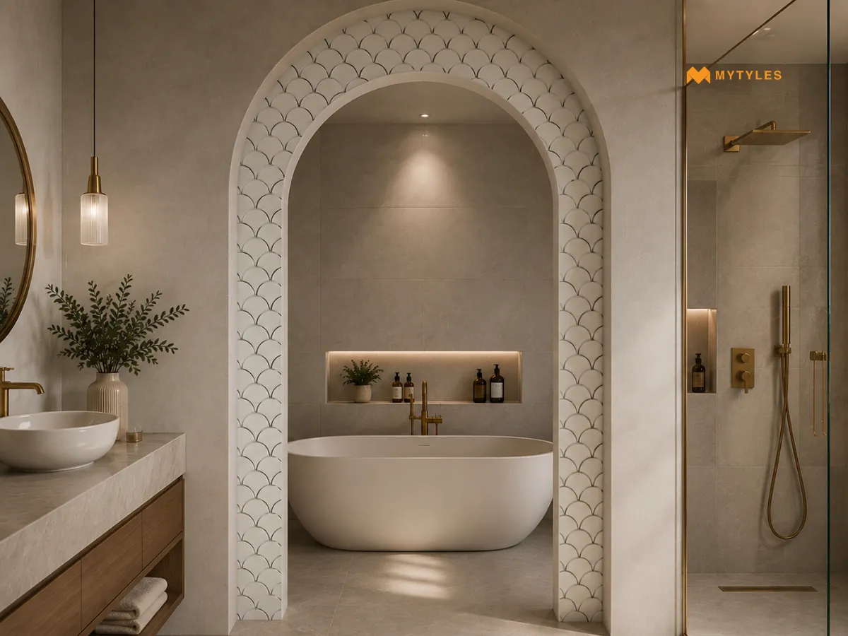 Fish Scale Mosaics for Statement Archways